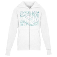 Beautiful Green Line Youth Zipper Hoodie | Artistshot