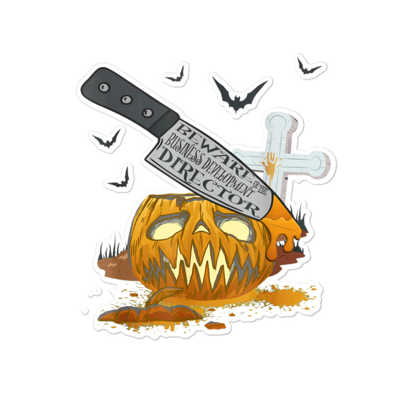 Business Development Director Funny Halloween Party Sticker | Artistshot