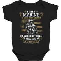 Being A Marine Sportswear Baby Bodysuit | Artistshot