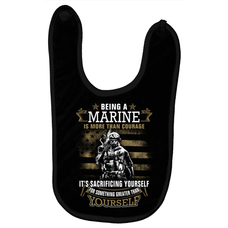 Being A Marine Sportswear Baby Bibs by QomarXabier | Artistshot