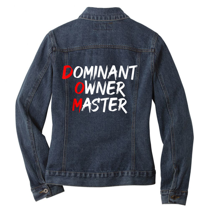 Dominant Owner Master Secret Bdsm Sex Names Gift Ladies Denim Jacket by BurlFinkelstein | Artistshot