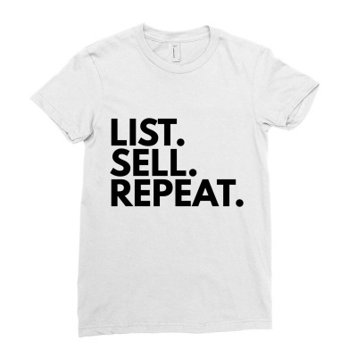 List Sell Repeat Ladies Fitted T-shirt Designed By Fahmifutri17