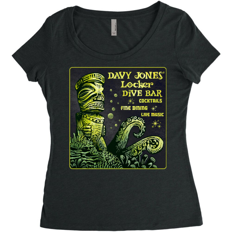 Davy Jone Locker, Davy Jone Locker Art, Davy Jone Locker Vitage, Davy  Women's Triblend Scoop T-shirt by SHOPBEEERQ | Artistshot