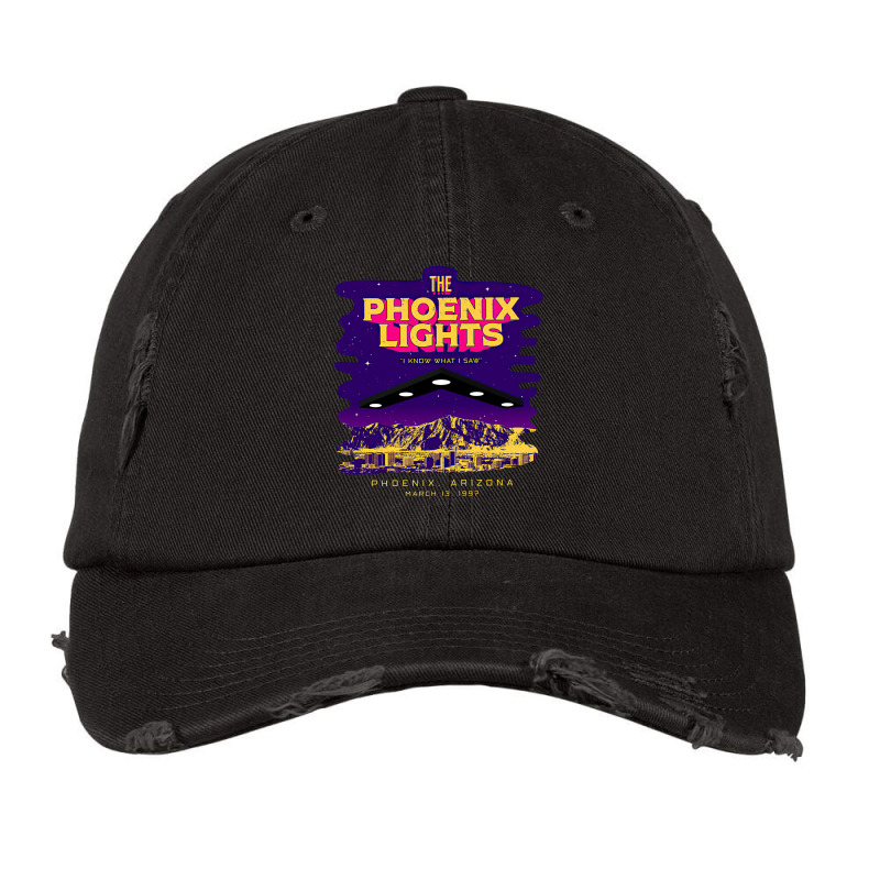 The Phoenix Lights, The Phoenix Lights Vintage, The Phoenix Lights Art Vintage Cap | Artistshot