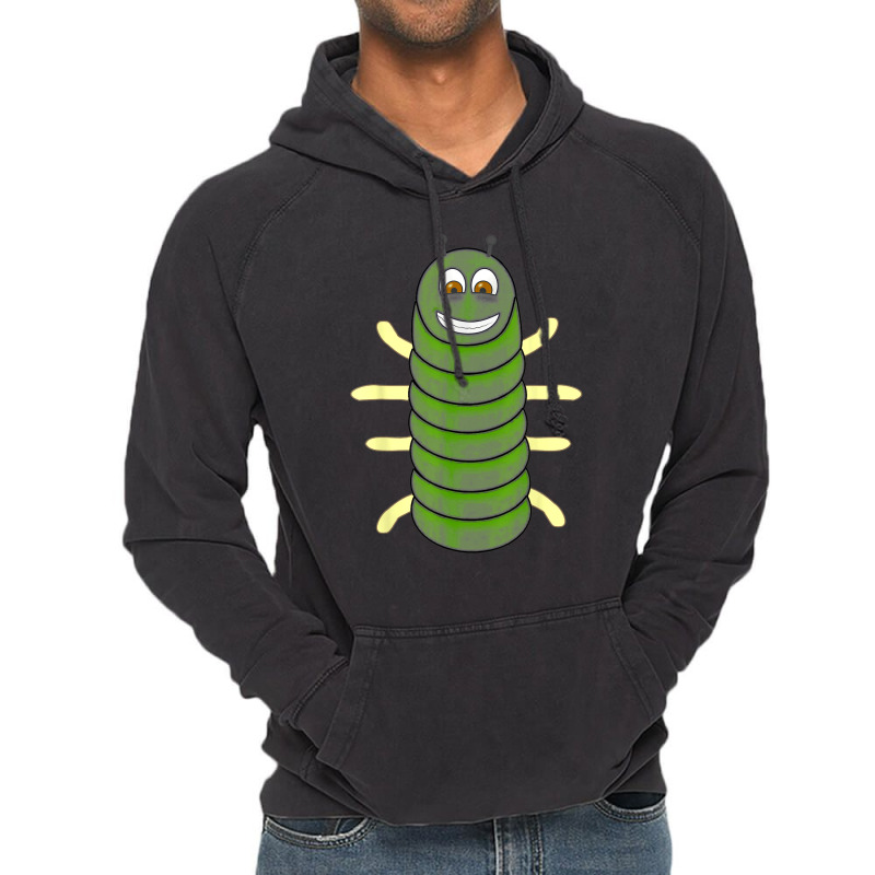 Green Caterpillar Character Cute Animal Halloween Costume Vintage Hoodie | Artistshot