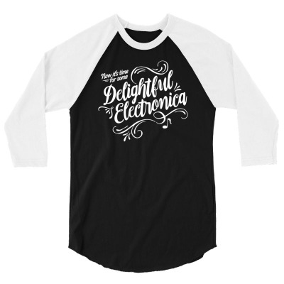 Delightful Electronica 3/4 Sleeve Shirt Designed By Galmand