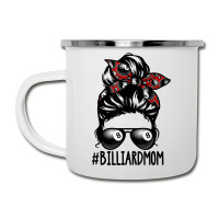 Billiard Ball Mom Billiard Player Bandana Mom Messy Bun Hair Camper Cup | Artistshot