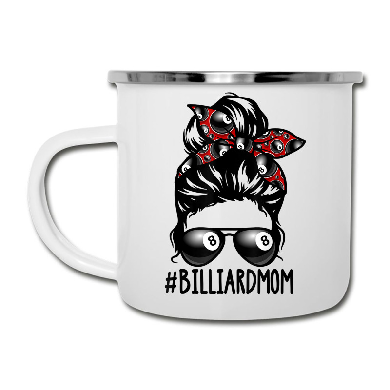 Billiard Ball Mom Billiard Player Bandana Mom Messy Bun Hair Camper Cup | Artistshot