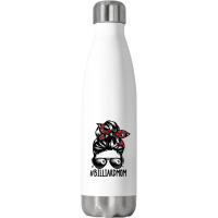 Billiard Ball Mom Billiard Player Bandana Mom Messy Bun Hair Stainless Steel Water Bottle | Artistshot