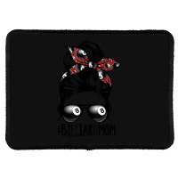 Billiard Ball Mom Billiard Player Bandana Mom Messy Bun Hair Rectangle Patch | Artistshot