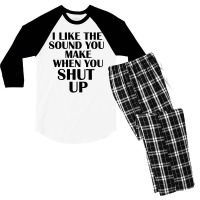 I Like The Sound (black) Men's 3/4 Sleeve Pajama Set | Artistshot