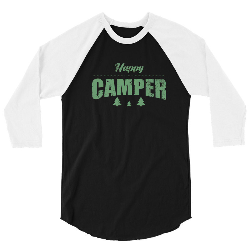 Woods Campfire Camping Camper 3/4 Sleeve Shirt | Artistshot