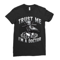 Music Vintage Retro Plague Doctor Black Men Women Ladies Fitted T-shirt | Artistshot