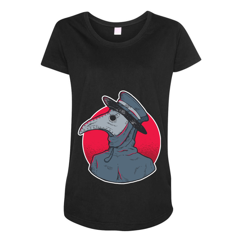 Music Vintage Retro Plague Doctor Black Women My Favorite Maternity Scoop Neck T-shirt by cm-arts | Artistshot