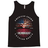 American Grown Latvian Roots Latvia Flag Tank Top | Artistshot