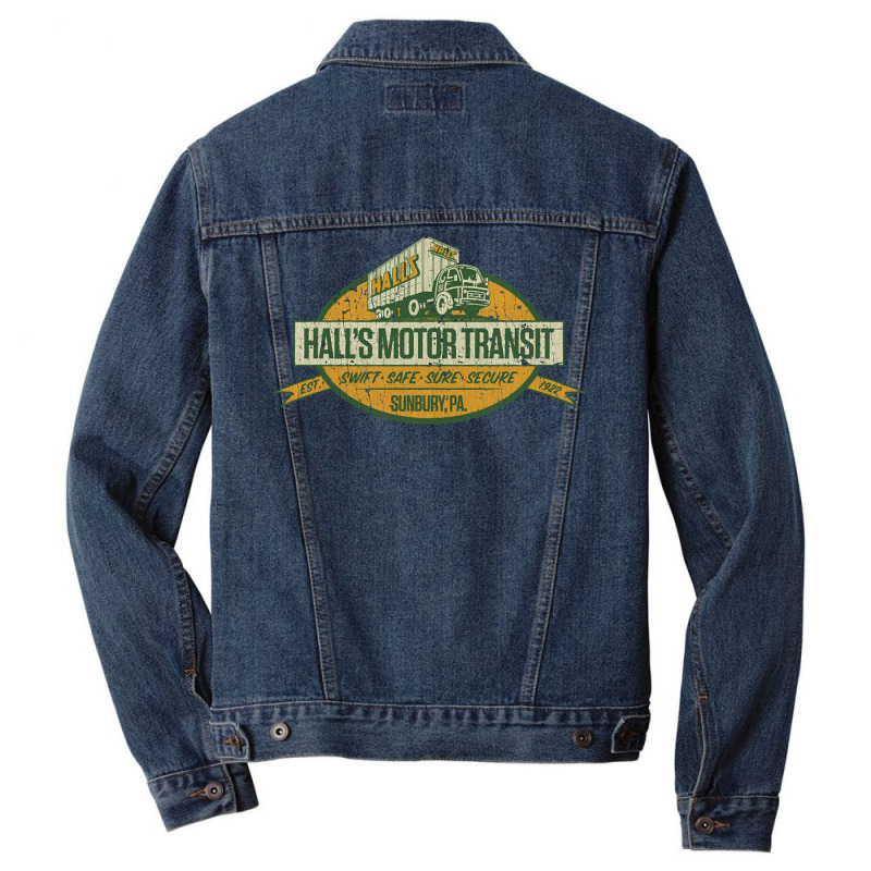 Halls Motor Transit, The Halls Motor Transit, Sunbury, Halls Motor Tra Men Denim Jacket | Artistshot