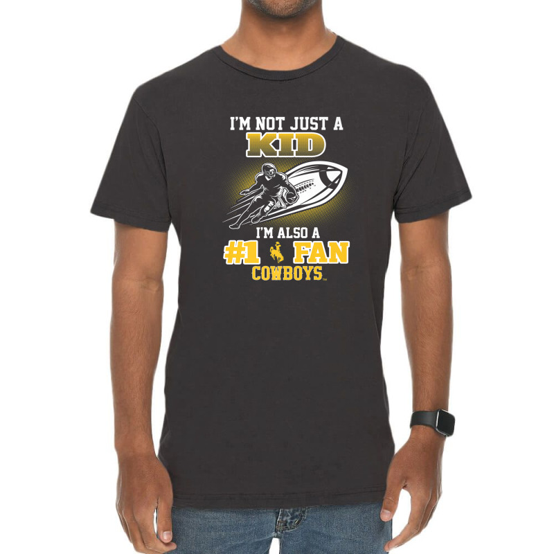 Wyoming Cowboys 097 Not Just Kid Graphic Gameday Alumni Vintage T-shirt | Artistshot