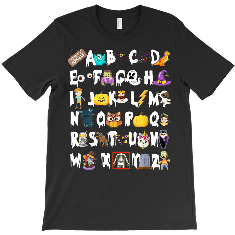 Halloween Alphabet Abcs Learning Kindergarten T-shirt | Artistshot