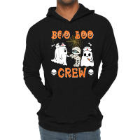 Halloween Boo Boo Crew Nurse Ghost Lightweight Hoodie | Artistshot