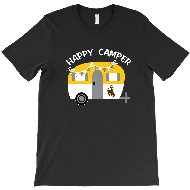 Wyoming Cowboys Camping - Vintage Camping Car Student T-shirt | Artistshot