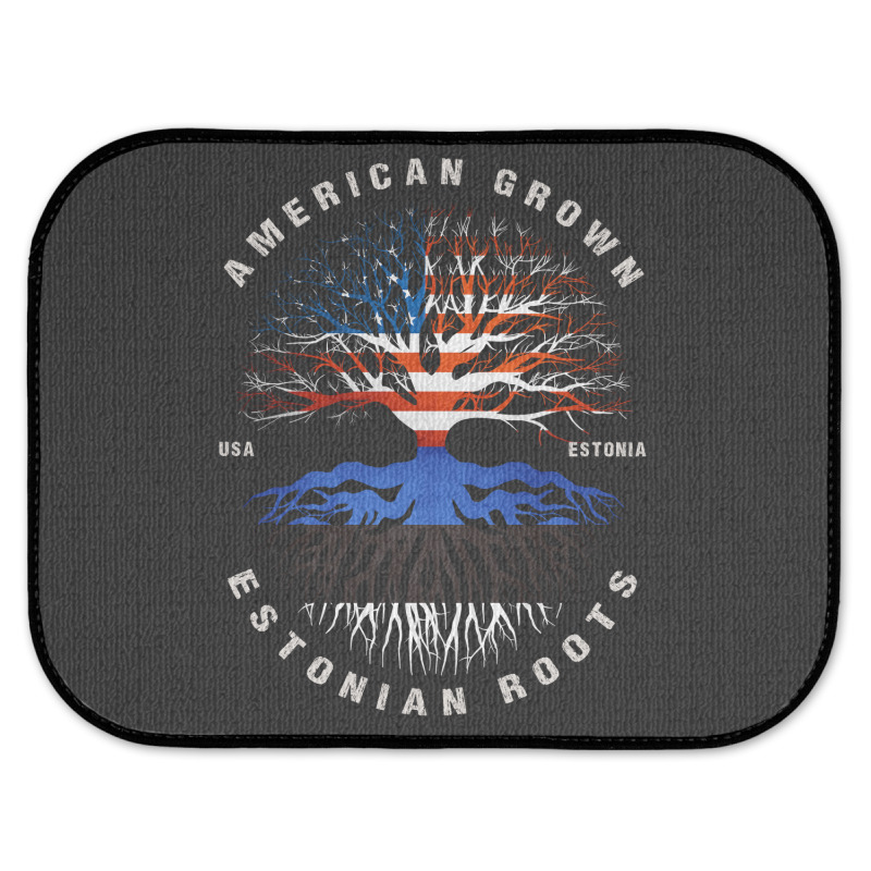 American Grown Estonian Roots Estonia Flag Rear Car Mat | Artistshot