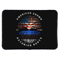 American Grown Estonian Roots Estonia Flag Rectangle Patch | Artistshot