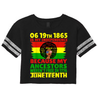 Happy Juneteenth Is My Independence Day Free Black 1865 Characters Vid Scorecard Crop Tee | Artistshot