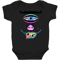 Halloween Costume Cute Crazy Cyclops One Eye Cartoon Monster Baby Bodysuit | Artistshot