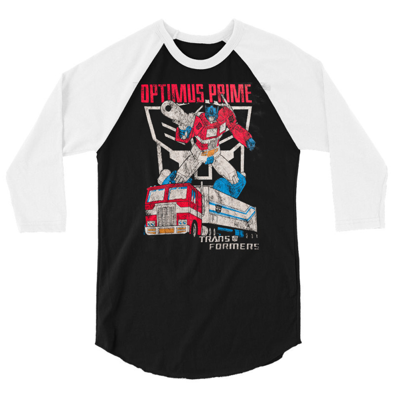 Transformers Optimus Prime, Transformers Optimus Prime Vintage, Transf 3/4 Sleeve Shirt | Artistshot