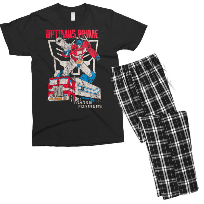 Transformers Optimus Prime, Transformers Optimus Prime Vintage, Transf Men's T-shirt Pajama Set | Artistshot