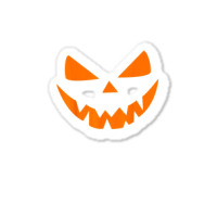 Halloween Costume Jack O Lantern Pumpkin Face Women Men Sticker | Artistshot