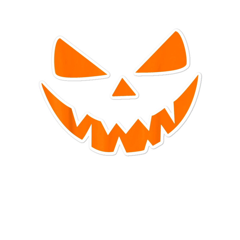 Halloween Costume Jack O Lantern Pumpkin Face Women Men Sticker | Artistshot