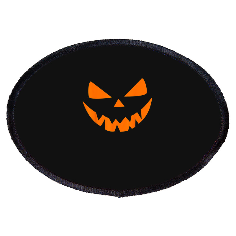 Halloween Costume Jack O Lantern Pumpkin Face Women Men Oval Patch | Artistshot