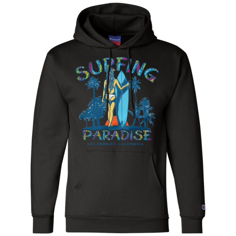 Surfing Paradise California, Surfing Paradise California Vintage, Surf Champion Hoodie | Artistshot