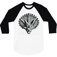 Triceratops, Triceratops Vintage, Triceratops Art, Triceratops Paintin 3/4 Sleeve Shirt | Artistshot