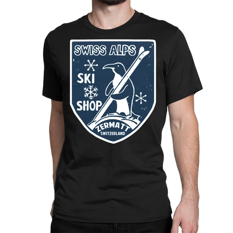 Ski Swiss Alp, Ski Swiss Alp Vintage, Ski Swiss Alp Art, Ski Swiss Alp Classic T-shirt | Artistshot