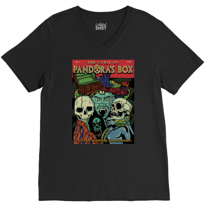 Pandoras Box, Pandoras Box Art, Pandoras Box Vintage, Pandoras Box Pai V-neck Tee | Artistshot