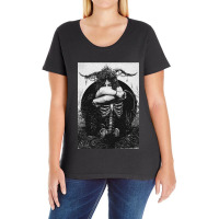 Occult Gothic Dark Satanic Unholy Witchcraft Grunge Emo Goth Ladies Curvy T-shirt | Artistshot