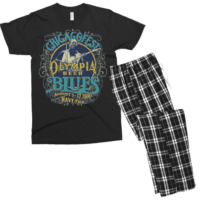 Olympia Beer Blues, The Olympia Beer Blues, Chicagofest Blues 1980, Ol Men's T-shirt Pajama Set | Artistshot