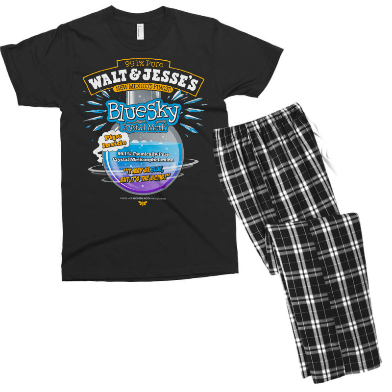 Walt And Jesse, Walt And Jesse Vintage, Walt And Jesse Art, Walt And J Men's T-shirt Pajama Set | Artistshot