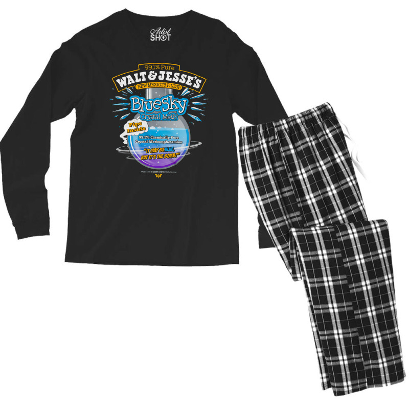 Walt And Jesse, Walt And Jesse Vintage, Walt And Jesse Art, Walt And J Men's Long Sleeve Pajama Set | Artistshot