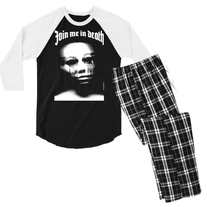 Join Me In Death, The Join Me In Death, Art, Join Me In Death Vintage, Men's 3/4 Sleeve Pajama Set | Artistshot