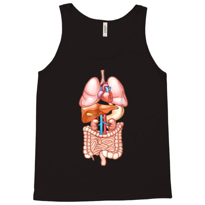 Halloween Internal Organ Diagram Anatomy Tank Top | Artistshot