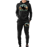 Western Cowboy Reining Horse Sliding Stop Vintage Style Hoodie & Jogger Set | Artistshot