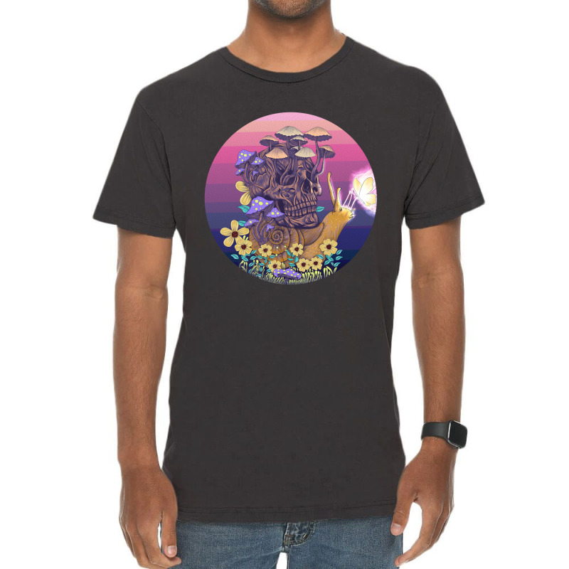 Goblincore Aesthetics Mushroom Skull Vintage T-shirt | Artistshot