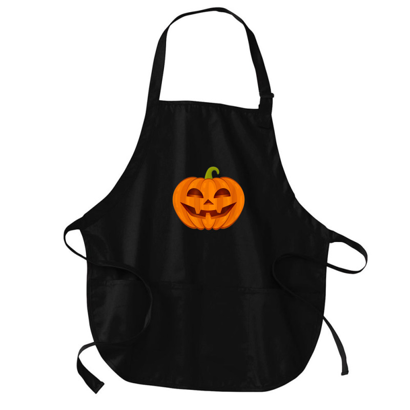 Halloween Jack O Lantern Pumpkin Medium-length Apron | Artistshot