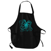 Octopus Cool Vintage Marine Biologist Ocean Sea Life 4 Medium-length Apron | Artistshot