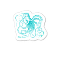 Octopus Cool Vintage Marine Biologist Ocean Sea Life 4 Sticker | Artistshot