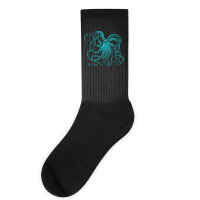 Octopus Cool Vintage Marine Biologist Ocean Sea Life 4 Socks | Artistshot