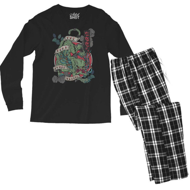 One Ugly Mother Fucker, The One Ugly Mother Fucker, One Ugly Mother Fu Men's Long Sleeve Pajama Set | Artistshot